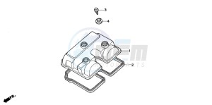 NX250 drawing CYLINDER HEAD COVER