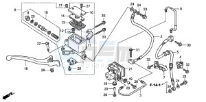 FES150A 125 S-WING drawing FR. BRAKE MASTER CYLINDER (FES125A)(FES150A)