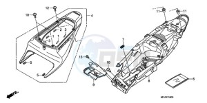 CBR600RA9 Australia - (U / ABS MME) drawing REAR COWL