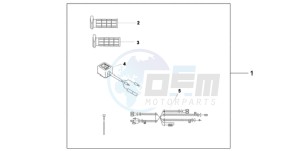 CBF1000A F / CMF drawing HEATED GRIPS