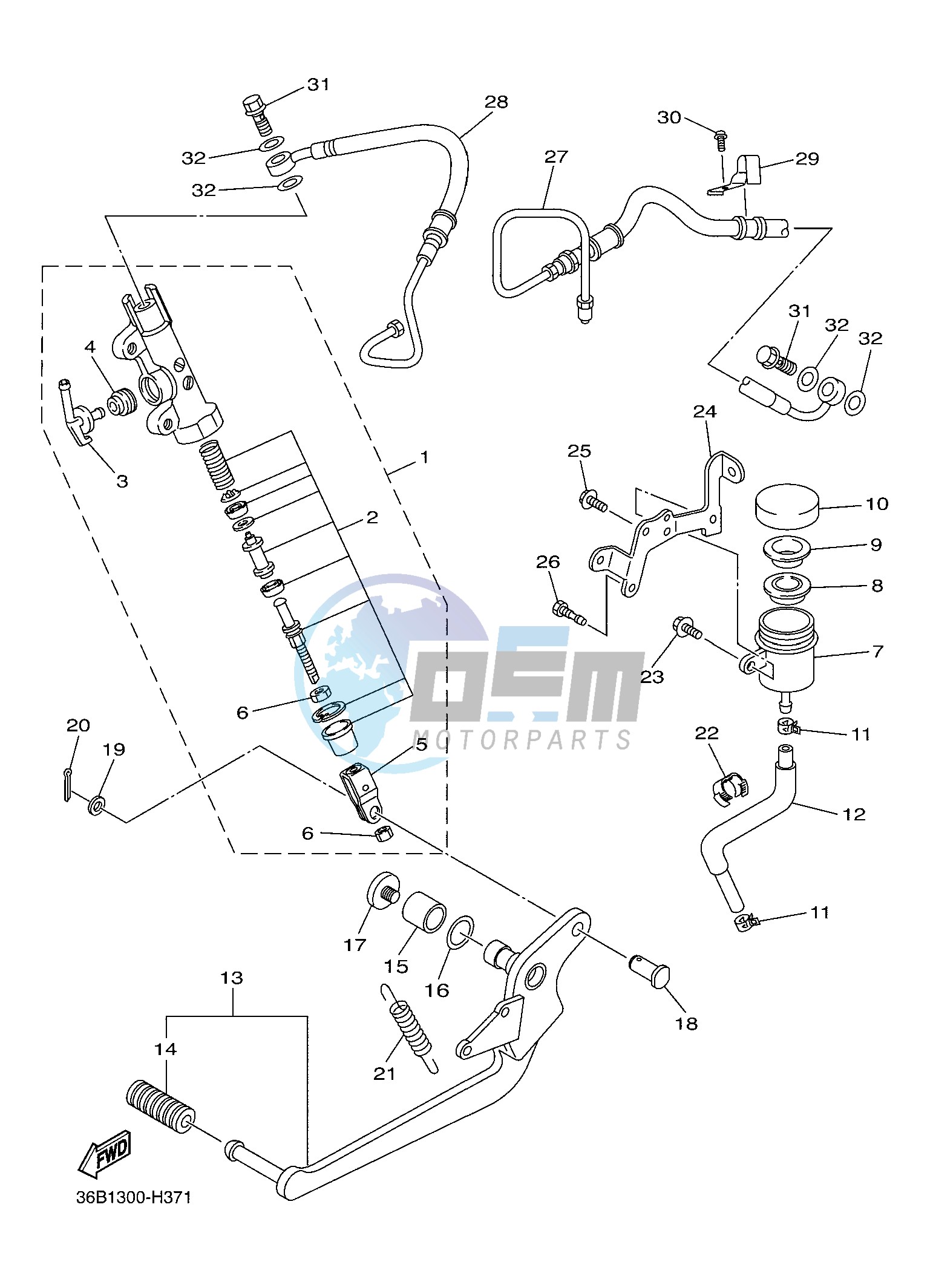 REAR MASTER CYLINDER