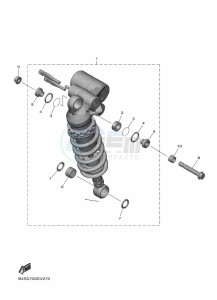 YZF1000D YZF-R1M (B4S6) drawing REAR SUSPENSION