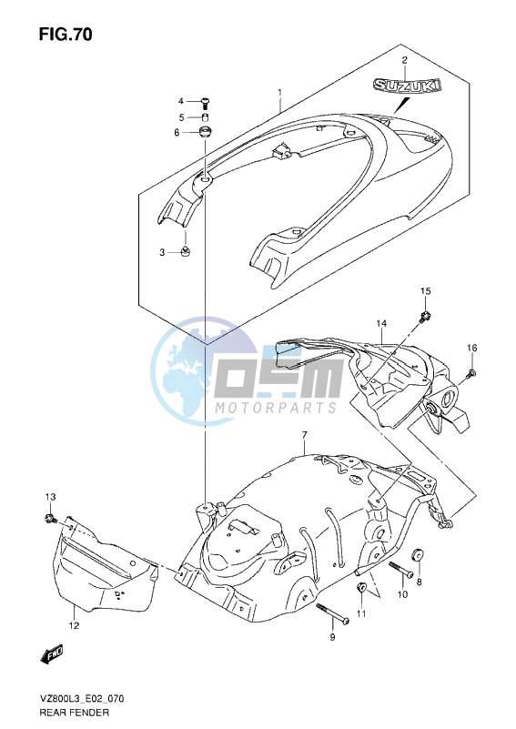 REAR FENDER L3