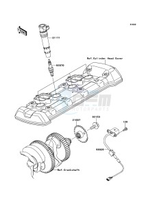 Z1000SX ZX1000GBF FR GB XX (EU ME A(FRICA) drawing Ignition System