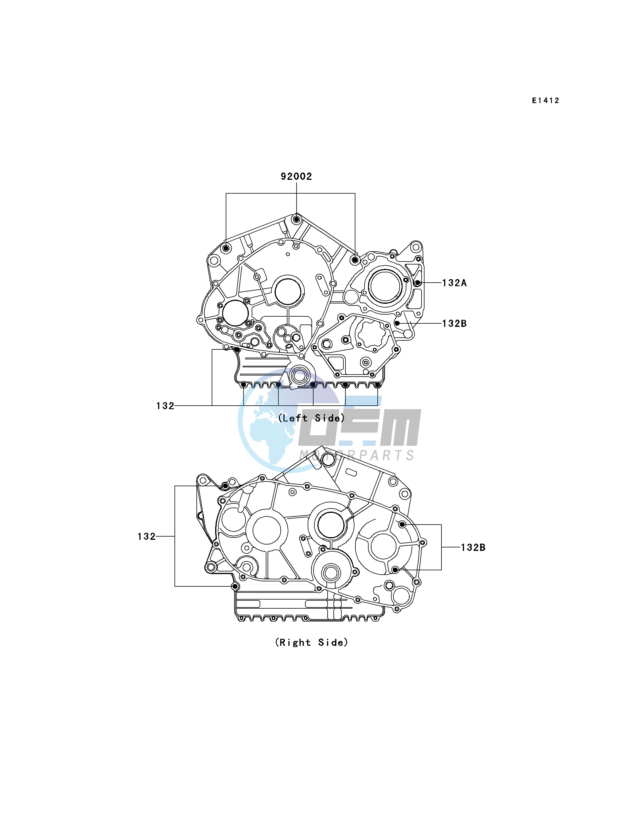 CRANKCASE BOLT PATTERN