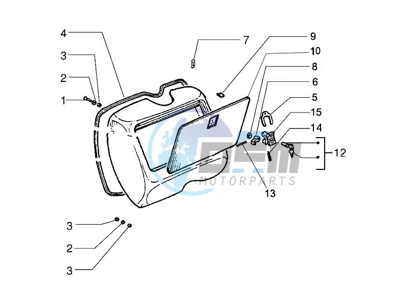 Front glove-box - Knee-guard panel