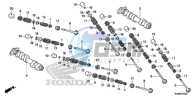 CAMSHAFT/VALVE (FRONT)