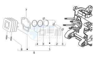 Stalker 50 Naked drawing Cylinder - Piston - Wrist pin unit