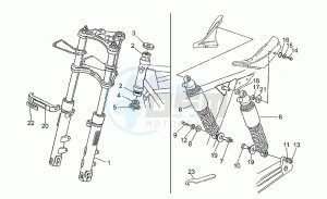 Nevada 350 Club Club drawing Front/rear shock absorber