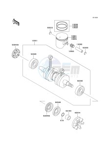 JS 800 A [800 SX-R] (A6F-A9F) A6F drawing CRANKSHAFT_PISTON-- S- -