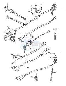 DT 55 drawing Electrical (DT55HTC 1988 to 1991)