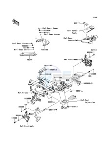 VERSYS_ABS KLE650DCF XX (EU ME A(FRICA) drawing Frame Fittings