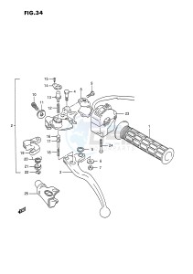 LT250R (E1) drawing LEFT HANDLE SWITCH