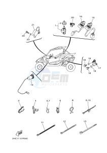 YXZ1000ES YXZ10YMSH YXZ1000R EPS SPECIAL EDITION (2HCF) drawing ELECTRICAL 3