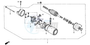 CB600F2 CB600S drawing STARTING MOTOR