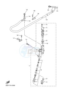 YZ450F (B115 B116 B117) drawing REAR MASTER CYLINDER