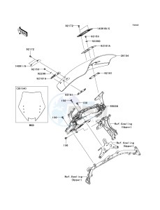 ZG 1400 A [CONCOURS 14 ABS] (8F-9F) A8F drawing WINDSHIELD