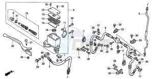 TRX300FW FOURTRAX 300 4X4 drawing FR. BRAKE MASTER CYLINDER