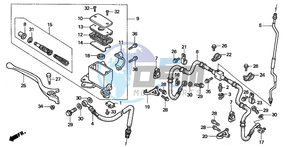 FR. BRAKE MASTER CYLINDER