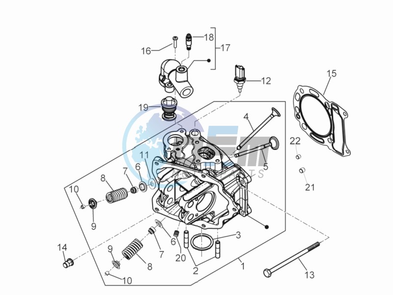 Cilinder head unit - Valve