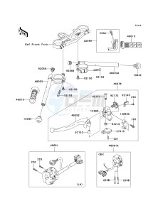 ZX 1000 M [NINJA ZX-10R] (C1) [NINJA ZX-10R] drawing HANDLEBAR