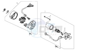 DFW - 50 CC VTHMA05A drawing STARTING MOTOR - GENERATOR