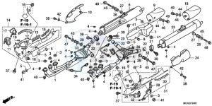 GL18009 France - (F / AB CMF NAV) drawing EXHAUST MUFFLER (EXCEPT G L1800-BR)