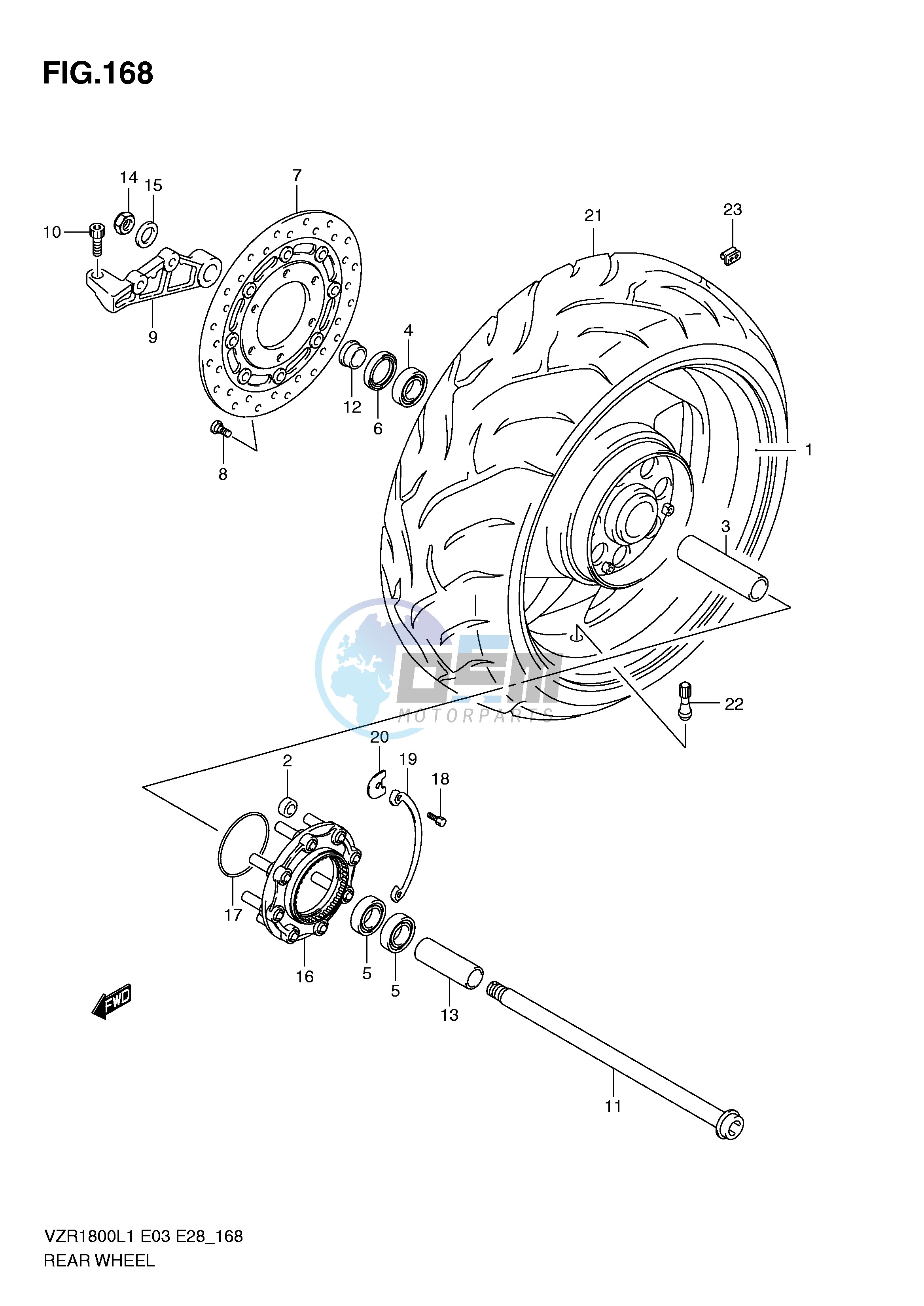 REAR WHEEL (VZR1800L1 E3)