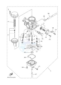 YB125 (2CS9) drawing CARBURETOR