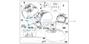 VFR1200FDB drawing 29L PANNIER SET PROMINENCE RED