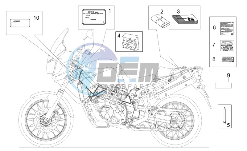 Decal and plate set