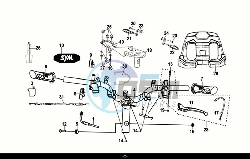 CABLE - SWITCH - HANDLE LEVER