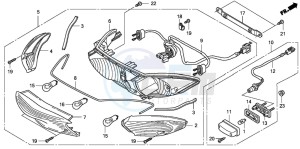 CBF1000S drawing REAR COMBINATION LIGHT