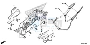 CBR1000SG CBR1000 - Fireblade SP Europe Direct - (ED) drawing REAR FENDER (CBR1000RR/ S)