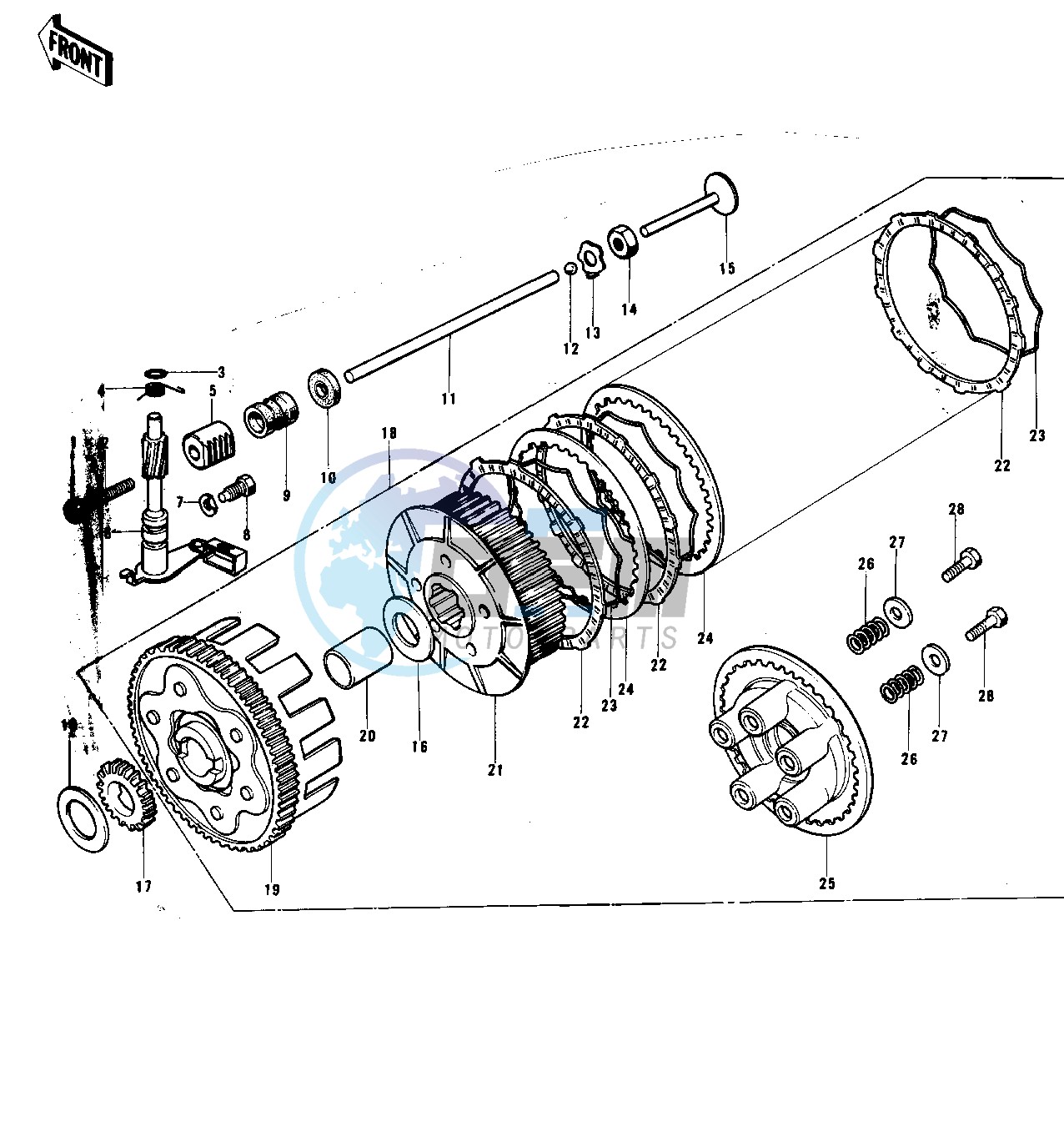 CLUTCH -- 74-76 KX125_A_A3- -