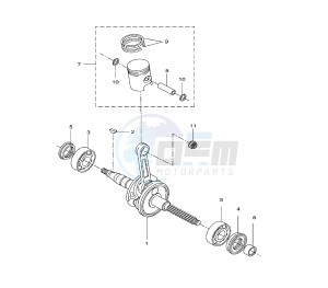 BW'S NAKED 50 drawing CRANKSHAFT AND PISTON