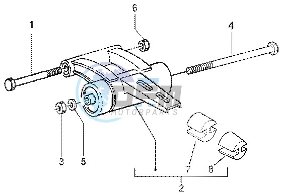 Swinging arm