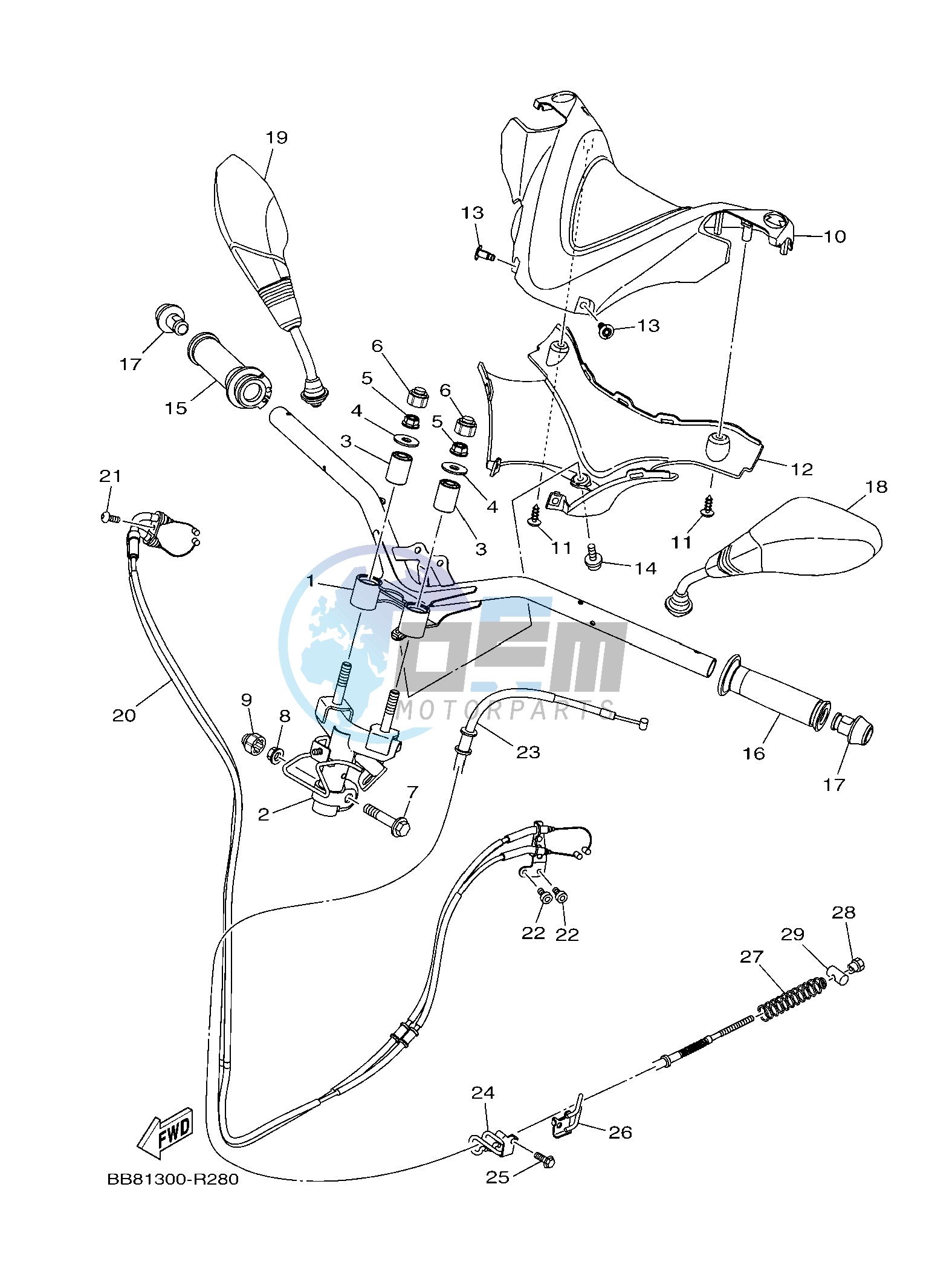 STEERING HANDLE & CABLE