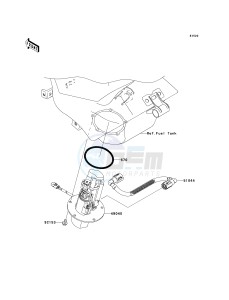 ZX636 C [NINJA ZX-6R] (C6F) C6F drawing FUEL PUMP