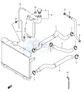 LT-A700X (E17) drawing RADIATOR HOSE