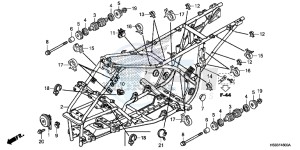 TRX250TEG TRX250T Europe Direct - (ED) drawing FRAME BODY