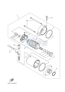 YXM700ES YXM700PSF VIKING EPS SPECIAL EDITION (1XPV) drawing STARTING MOTOR