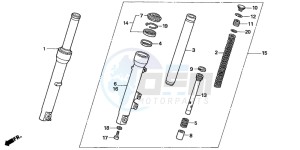 SH150 125 drawing FRONT FORK