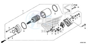 TRX500FM5H Europe Direct - (ED) drawing STARTER MOTOR