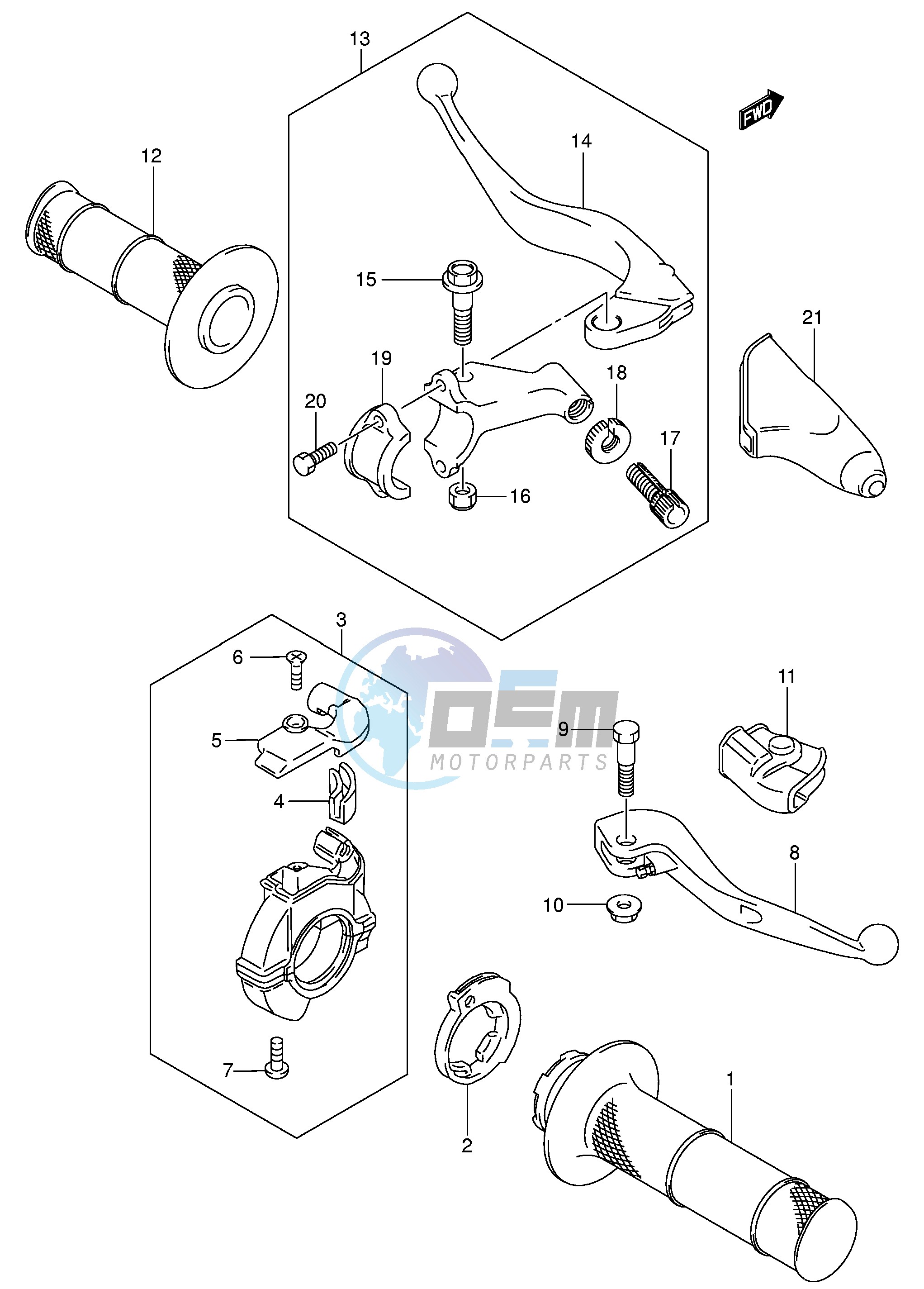 HANDLE LEVER (MODEL K5 K6)