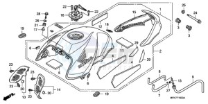 CB1000RAA Europe Direct - (ED / ABS) drawing FUEL TANK