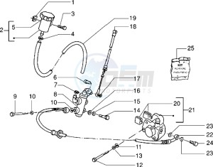 NRG 50 drawing Front brake cylinder-Brake caliper