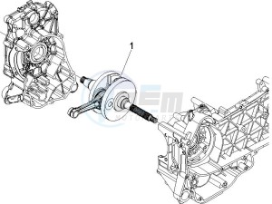 Beverly 250 (USA) USA drawing Crankshaft