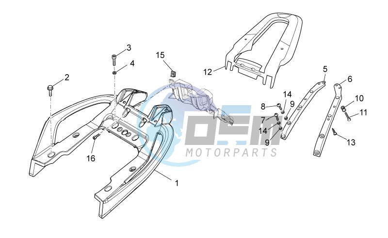 Rear handle - Luggage rack