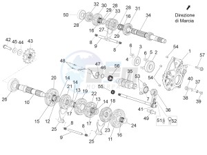 RSV4 1000 RR E4 ABS (APAC) drawing Gear box - Gear assembly